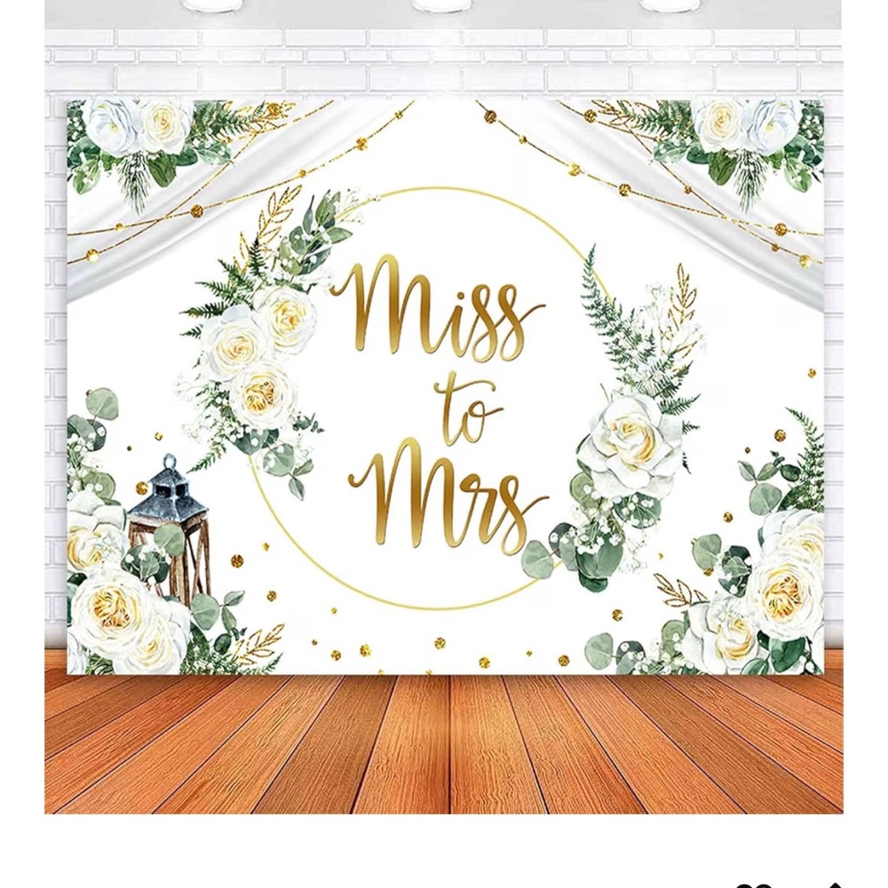 Miss to Mrs Floral Backdrop